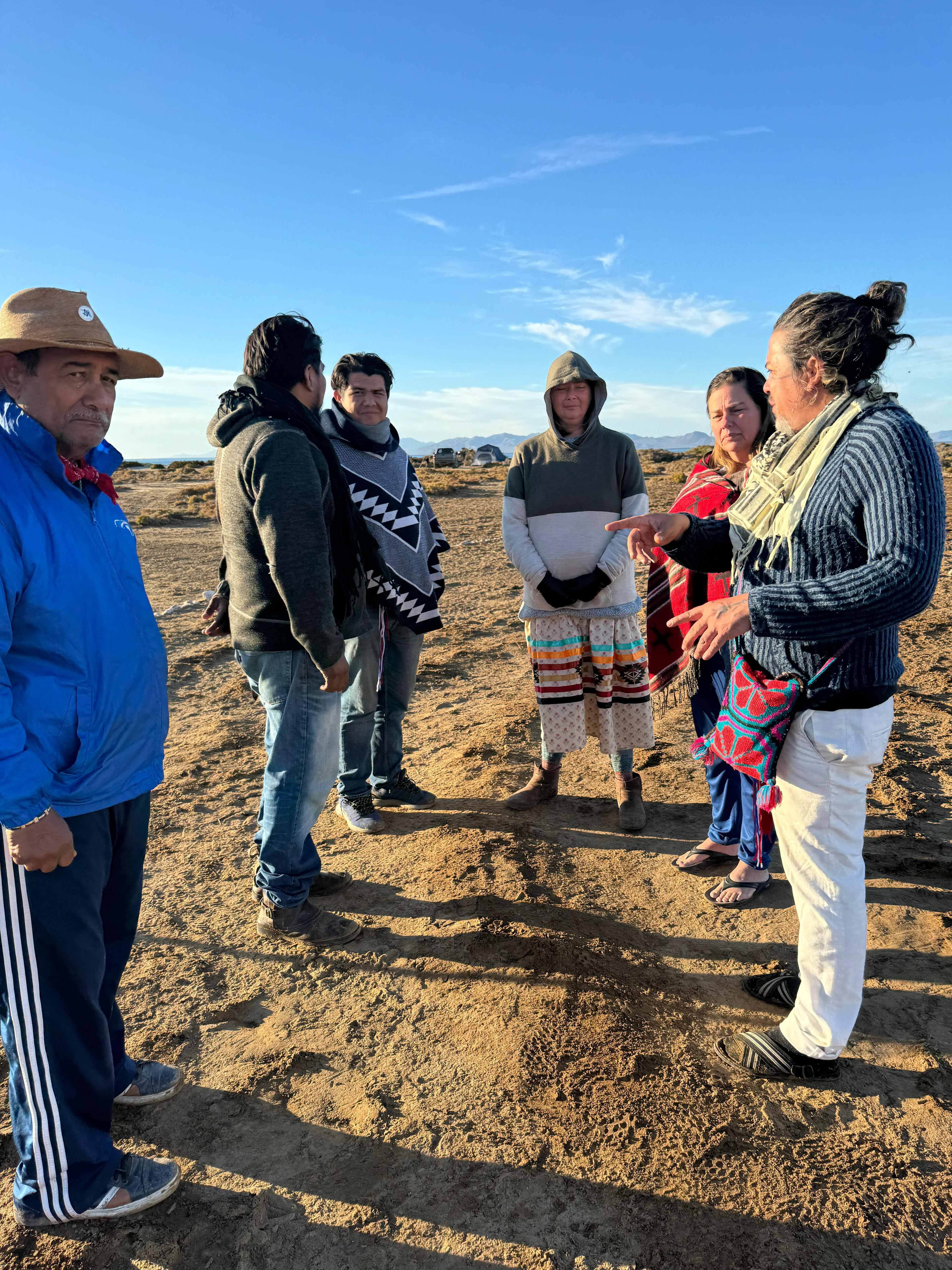A moment from the journey with the Comcaac in Sonora