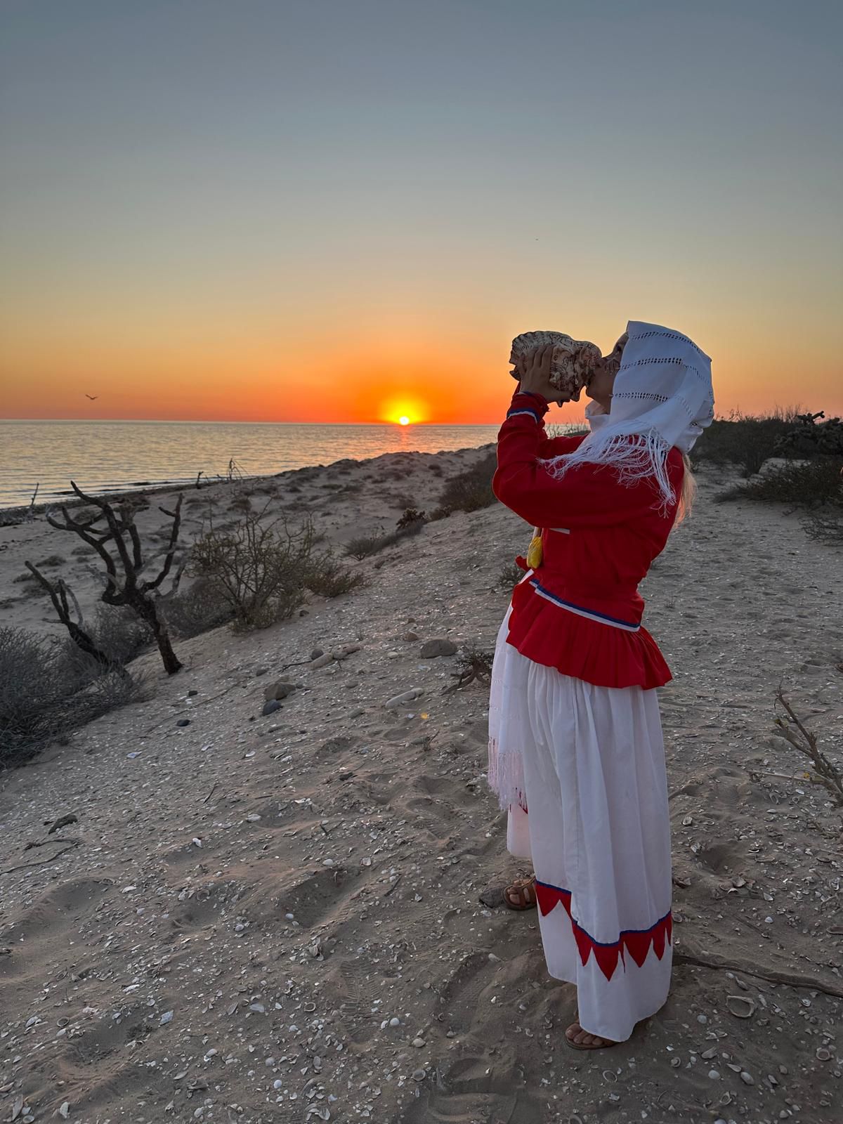 A moment from the journey with the Comcaac in Sonora