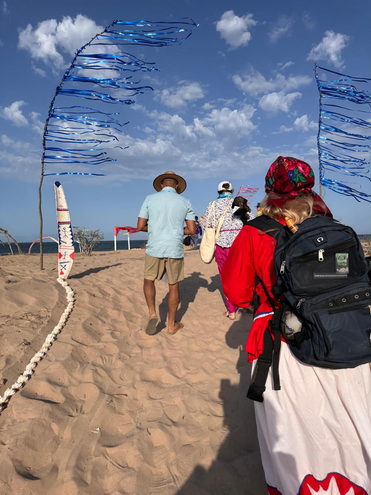 A moment from the journey with the Comcaac in Sonora
