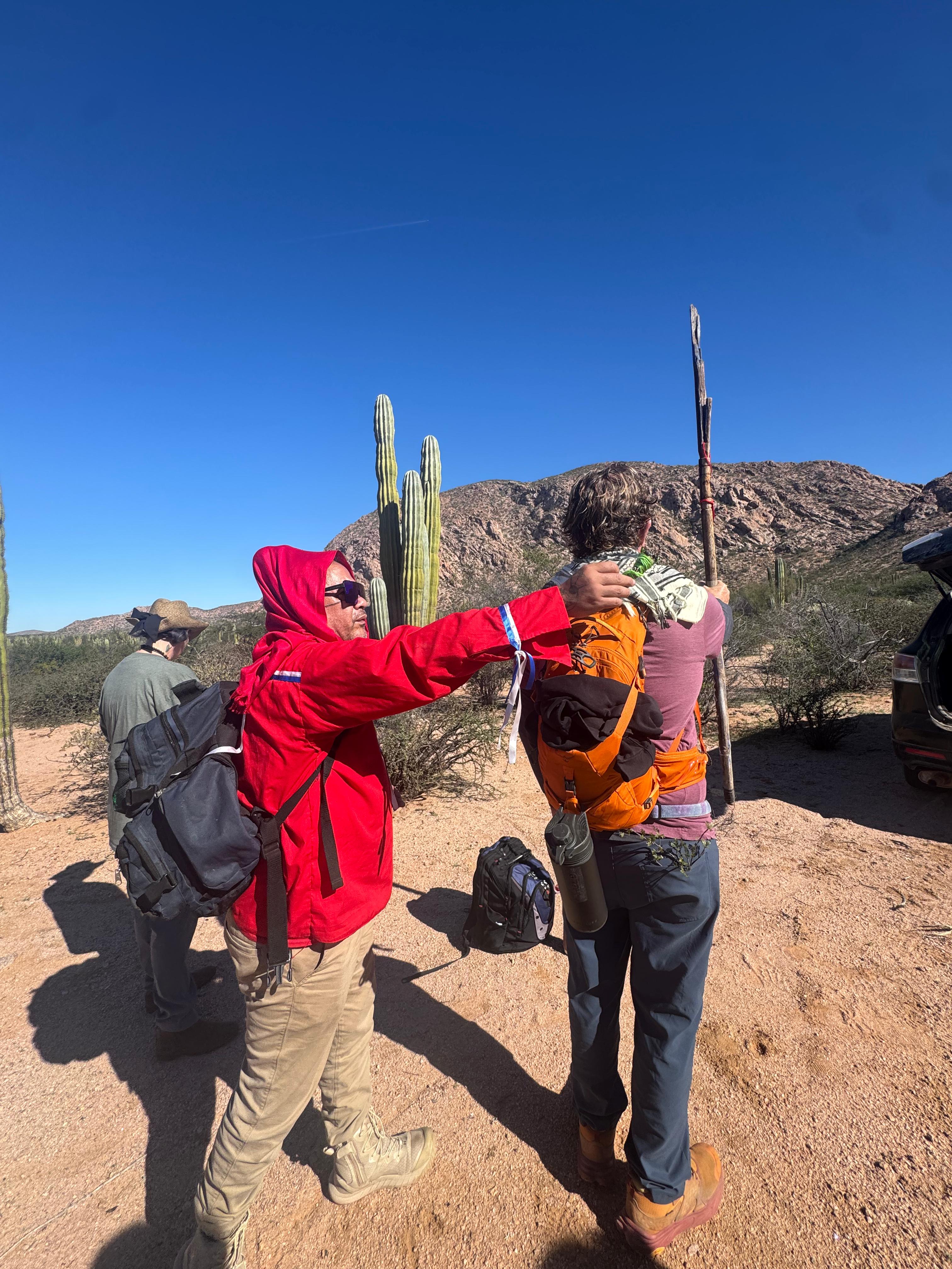 A moment from the journey with the Comcaac in Sonora